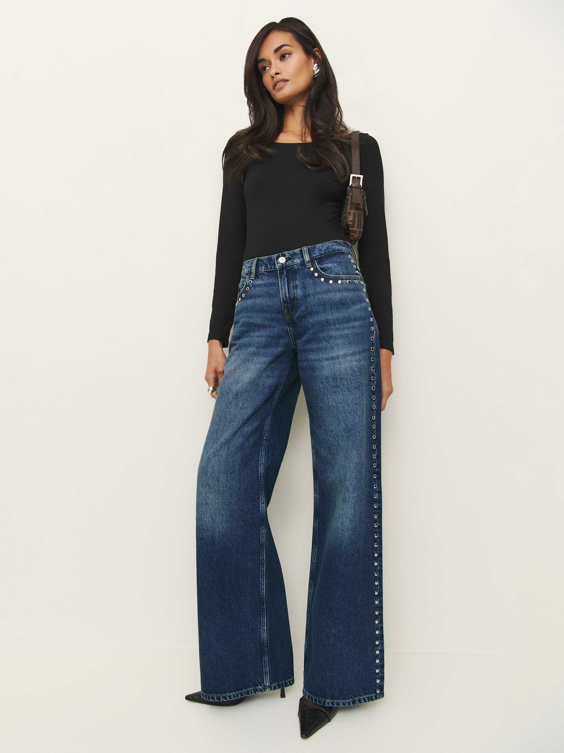Cary Low Rise Slouchy Wide Leg Jeans | Reformation (Global)