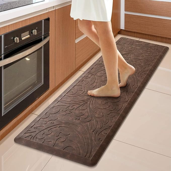 KMAT Kitchen Mat Cushioned Anti-Fatigue Waterproof Non-Slip Standing Mat Ergonomic Comfort Rug fo... | Amazon (US)