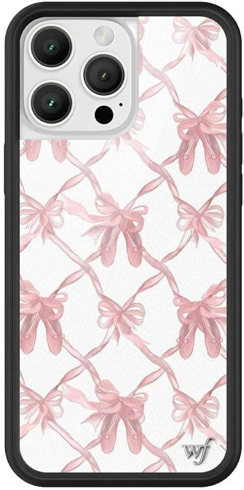 Wildflower Cases - On Pointe, Compatible with Apple iPhone 16 Pro Max | Pink White Bows Girl Aest... | Amazon (US)