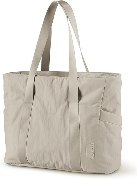 BAGSMART Tote Bag for Women, Tote Bag with Zipper Work Tote with Compartments Nurse Shoulder Hanb... | Amazon (US)