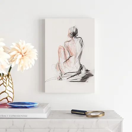 Figure Gesture II On Canvas by Jennifer Paxton Parker Drawing Print | Wayfair North America