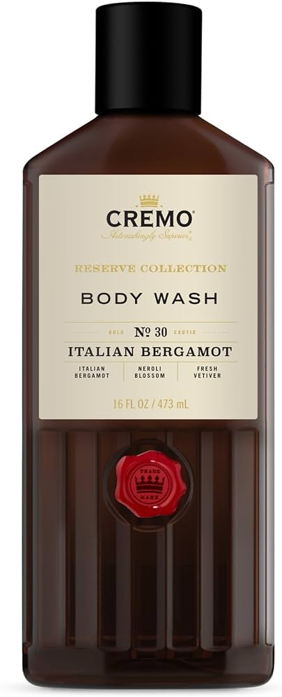 Cremo Rich-Lathering Italian Bergamot Body Wash for Men, Notes of Italian Bergamot, Neroli Blosso... | Amazon (US)