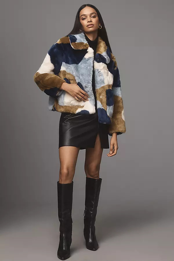 Traci Faux-Fur Coat Jacket | Anthropologie (US)