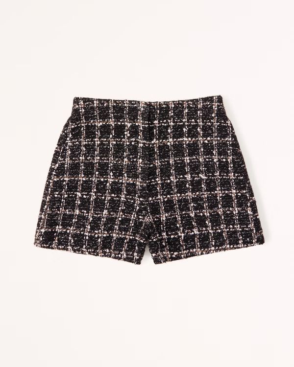 Women's High Rise Tweed Shorts | Women's New Arrivals | Abercrombie.com | Abercrombie & Fitch (US)