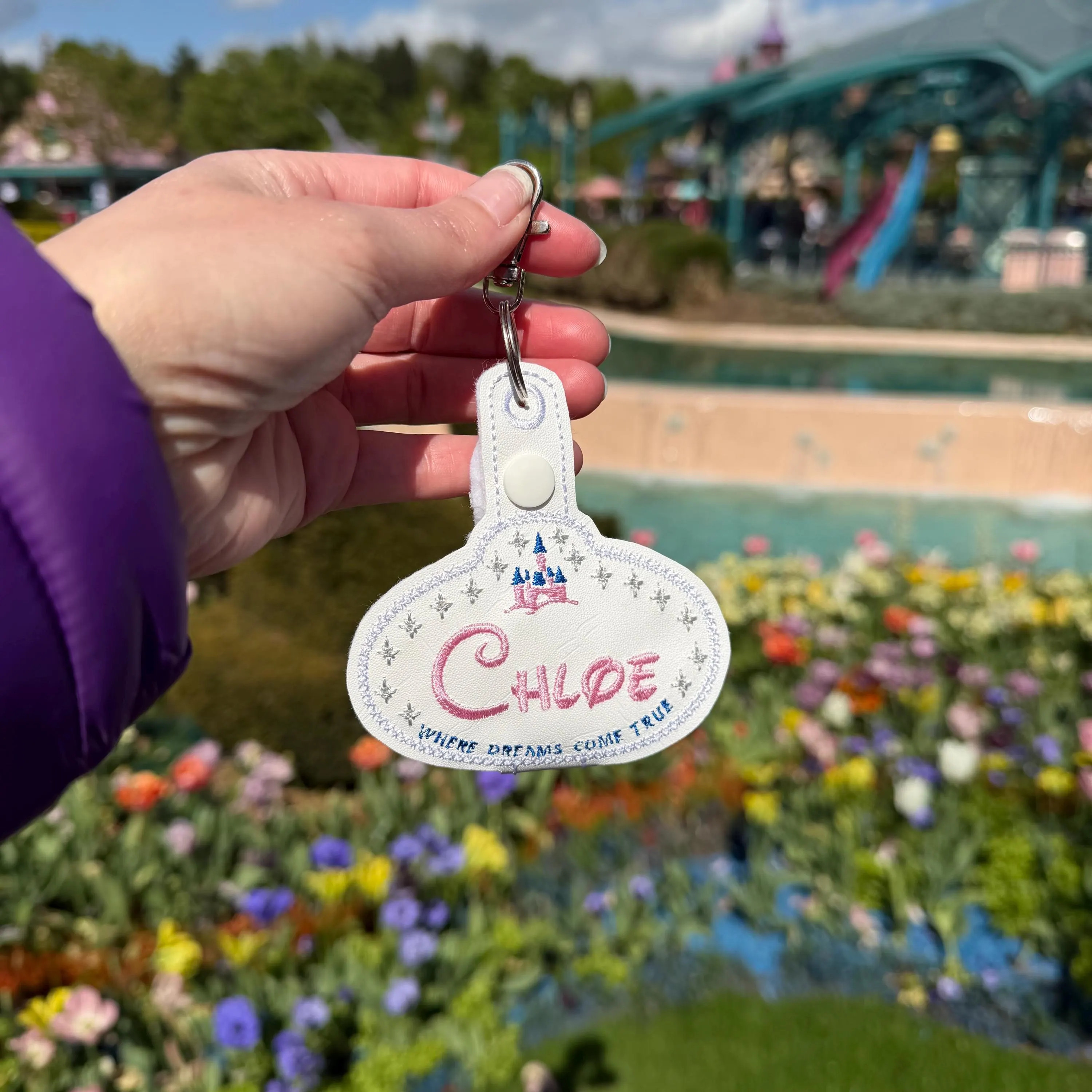 Cast Member name tag personalised Mickey Minnie Mouse disney inspired ear holder or carrier for lanyard, bag, belt. | Etsy (Global)