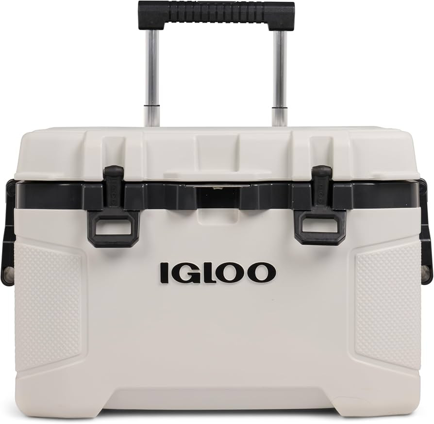 Igloo Trailmate 52Qt Wheeled Cooler, Insulated Hard Shell Ice Chest, Bone | Amazon (US)