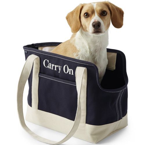 Canvas Tote Pet Carrier | Lands' End (US)