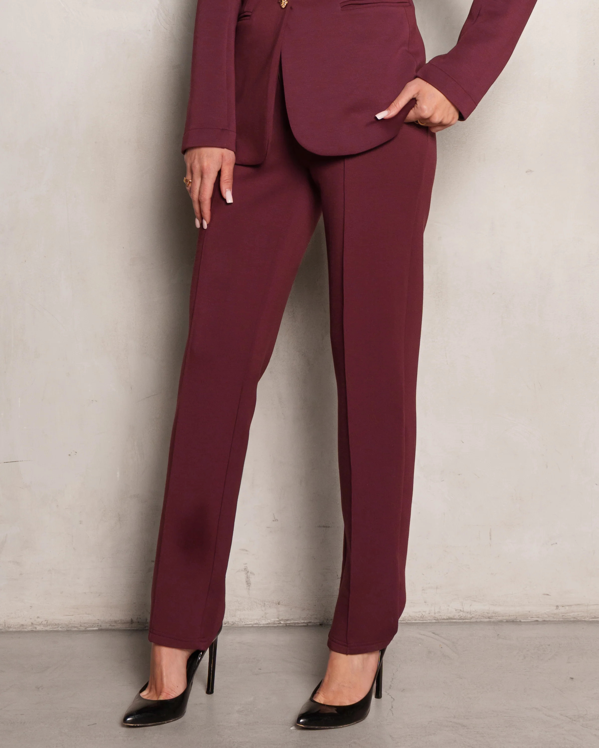 Stella Ultra Luxe Pant Merlot | Care Tucker