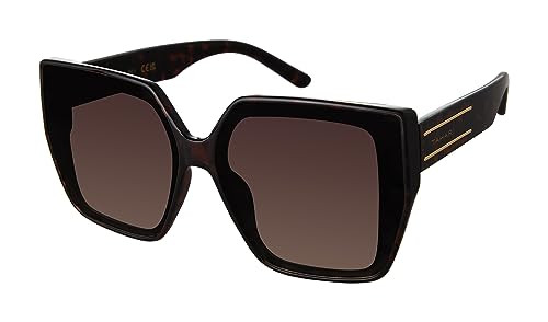 TAHARI Women's TH904 Oversized 100% UV400 Protective Square Sunglasses. Elegant Gifts for Her, 64 mm | Amazon (US)