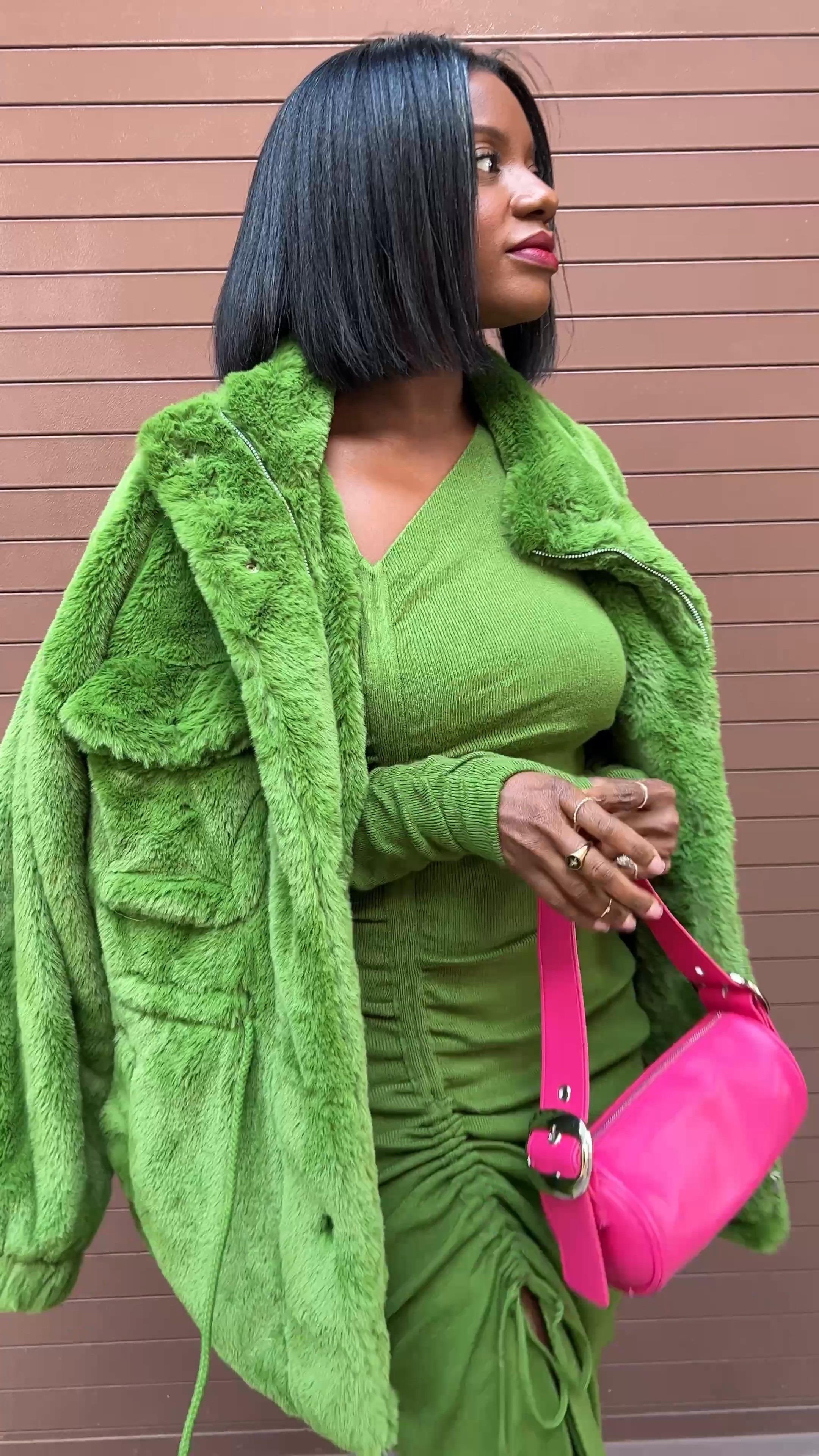 The perfect holiday outfit for color lovers or if you’re trying add more color to your closet. Super soft and runs true to size. I’m wearing a small in the dress and medium jacket  

#LTKunder100 #LTKHoliday #LTKunder50