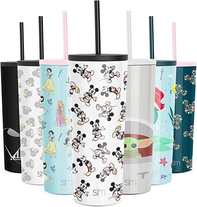 Simple Modern Disney Character Insulated Tumbler with Straw Lid Reusable Stainless Steel Wide Mou... | Amazon (US)