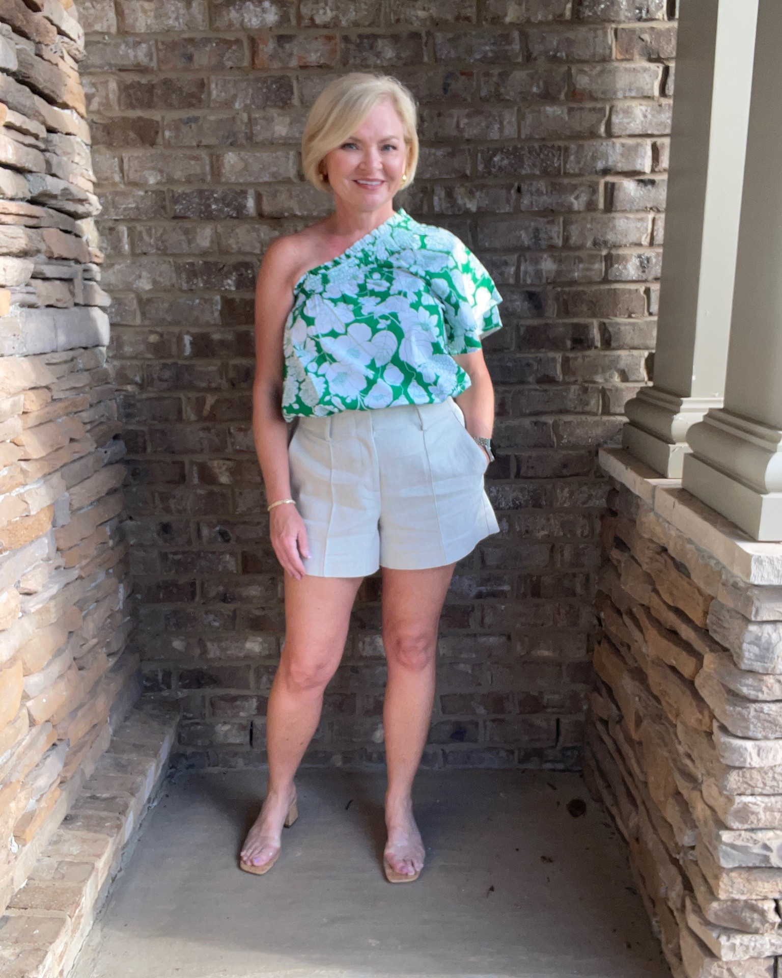 Wearing Small top, 6 shorts
J crew
Shorts
Vacation outfit
Summer
Sandals
Petite outfit
Petite fashion

#LTKstyletip #LTKSeasonal #LTKFind