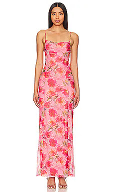 MORE TO COME Ciara Maxi Dress in Pink Floral from Revolve.com | Revolve Clothing (Global)