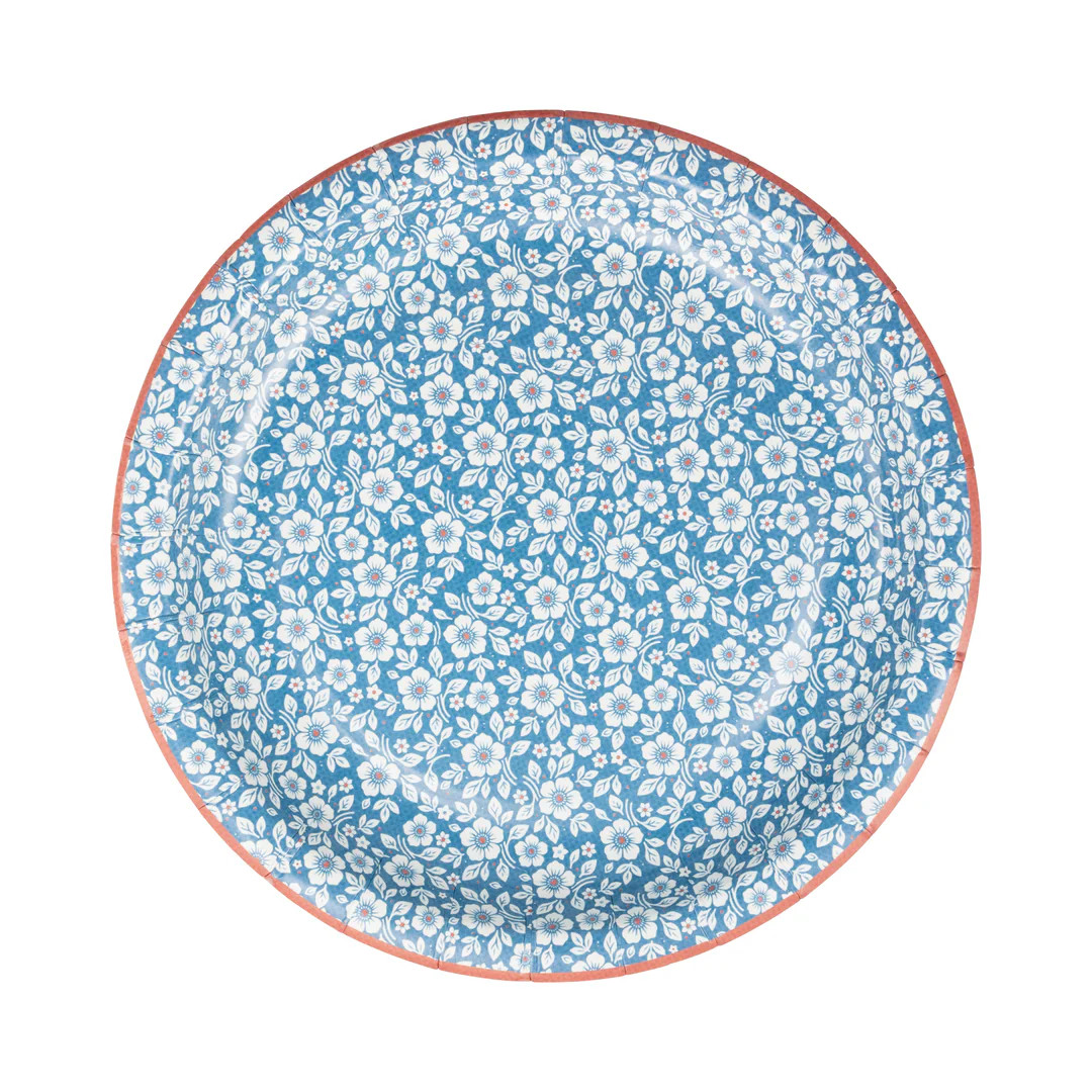 Hamptons Petite Floral 7" Paper Plate | My Mind's Eye