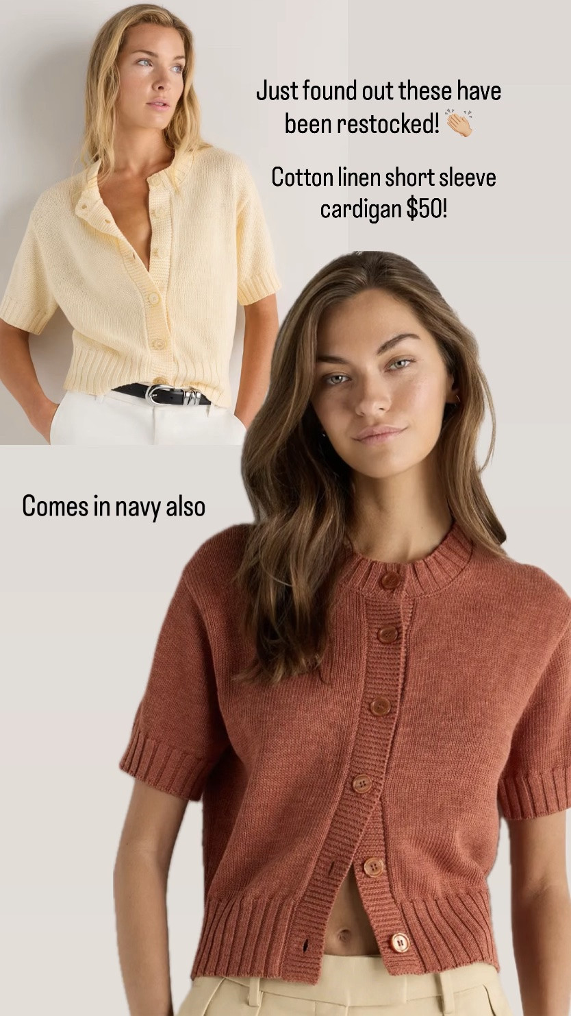 They’ve been out for a while but now restocked!! 

Cotton linen, short sleeve cardigan! And three colors 

@Quince ￼

#LTKootd #LTKmomlife #LTKOver40