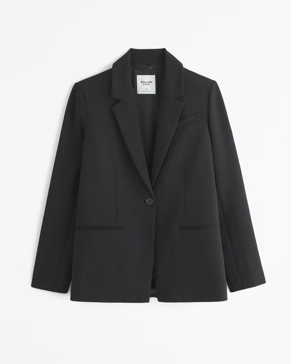 Women's Premium Crepe Blazer | Women's Coats & Jackets | Abercrombie.com | Abercrombie & Fitch (US)