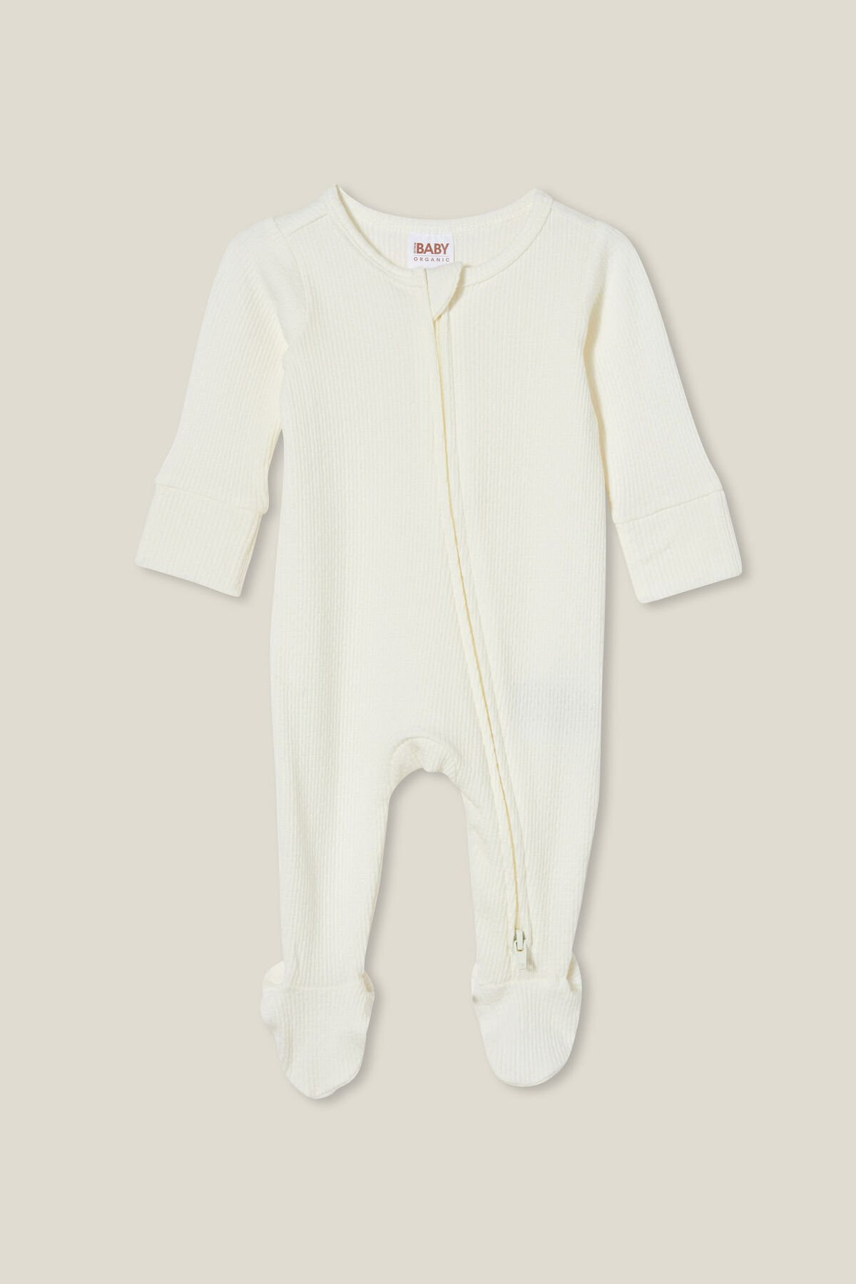 Organic Pointelle Zip All In One Romper | Cotton On (US)