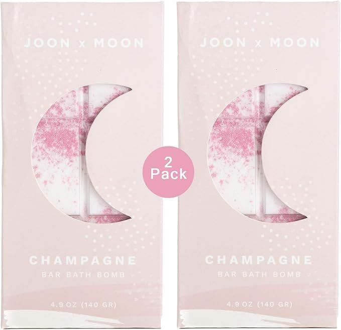 JOON X MOON Bath Bomb Bar 2 Pack (Champagne), Soothing Bath Soak for Relaxation and Hydrated Skin... | Amazon (US)