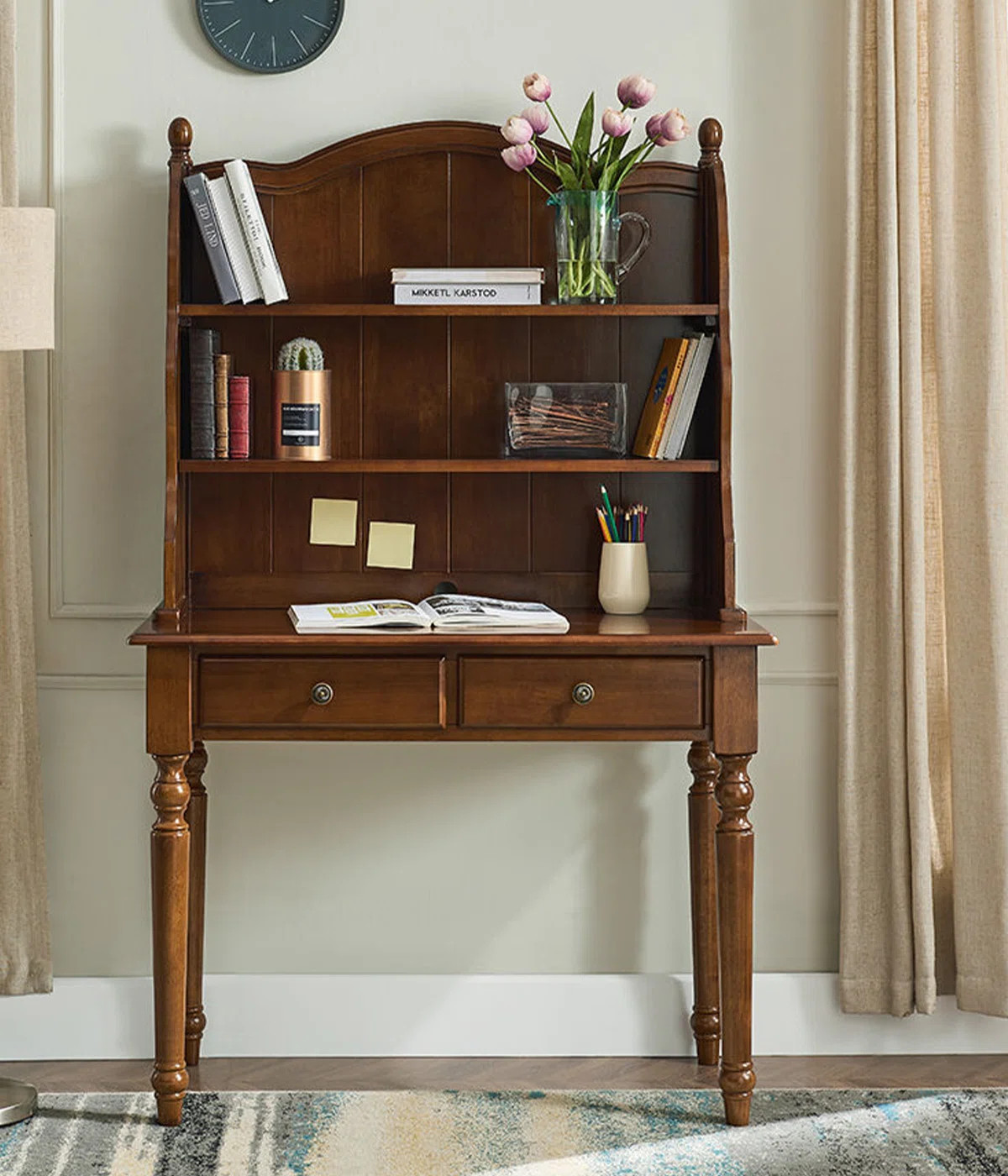 Brown Rectangular Solid Wood desks | Wayfair North America
