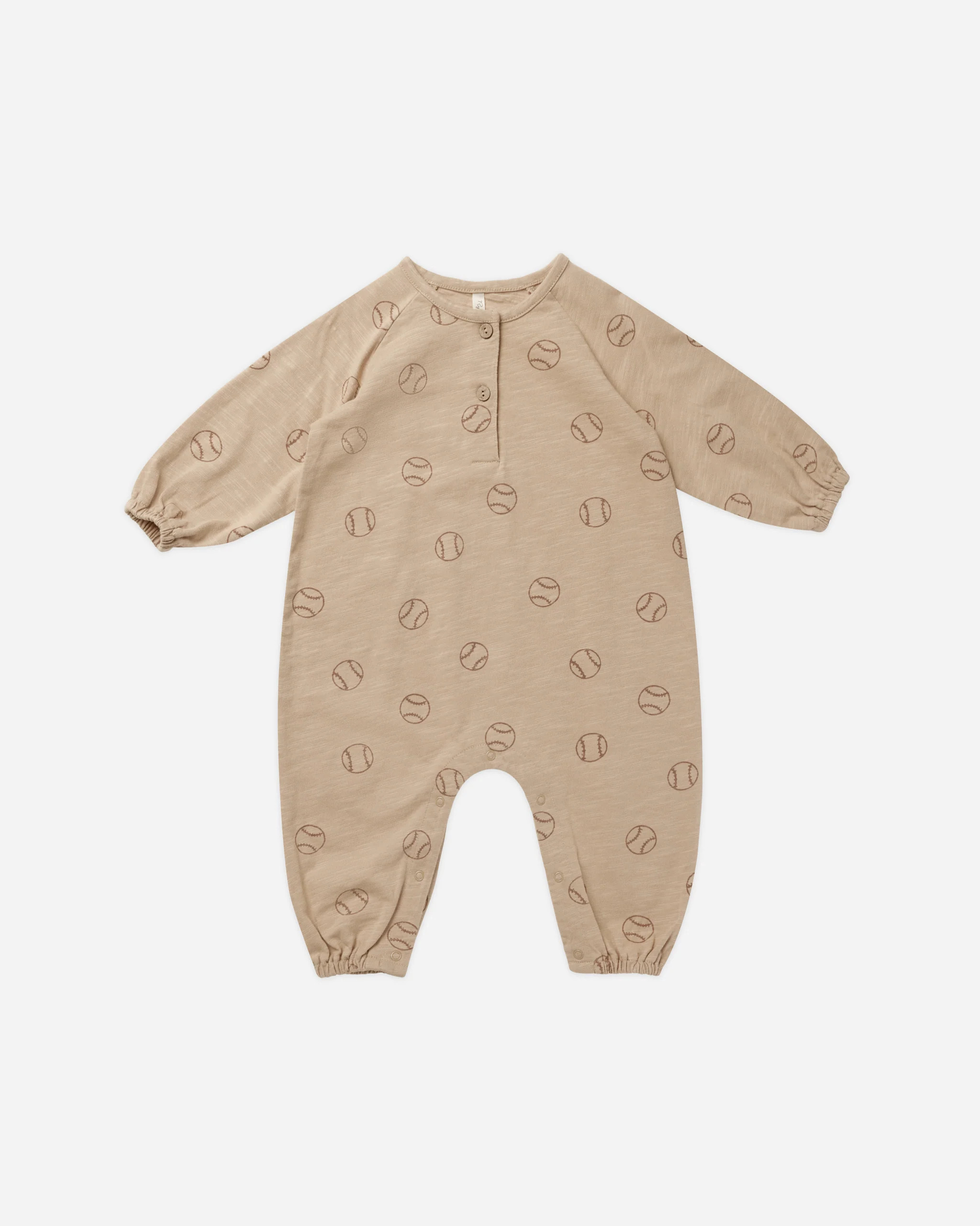 Henley Bubble Jumpsuit || Baseball | Rylee + Cru