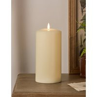 Lights4Fun TruGlow® Wax Chapel LED Candle - Ivory, Ivory | Marks & Spencer (UK)