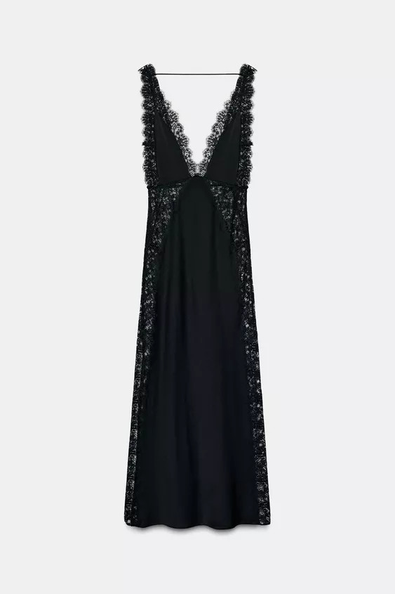 ZW COLLECTION LIMITED EDITION SATIN LACE DRESS | Zara UK