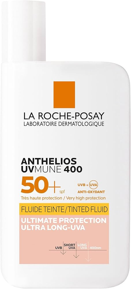 La Roche-Posay Anthelios UVMune 400 SPF50+ Invisible Tinted Fluid Sun Cream For Sensitive Skin Wi... | Amazon (UK)