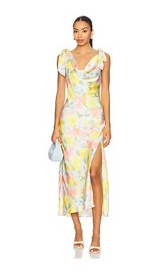 ASTR the Label Allexina Dress in Yellow Watercolor from Revolve.com | Revolve Clothing (Global)