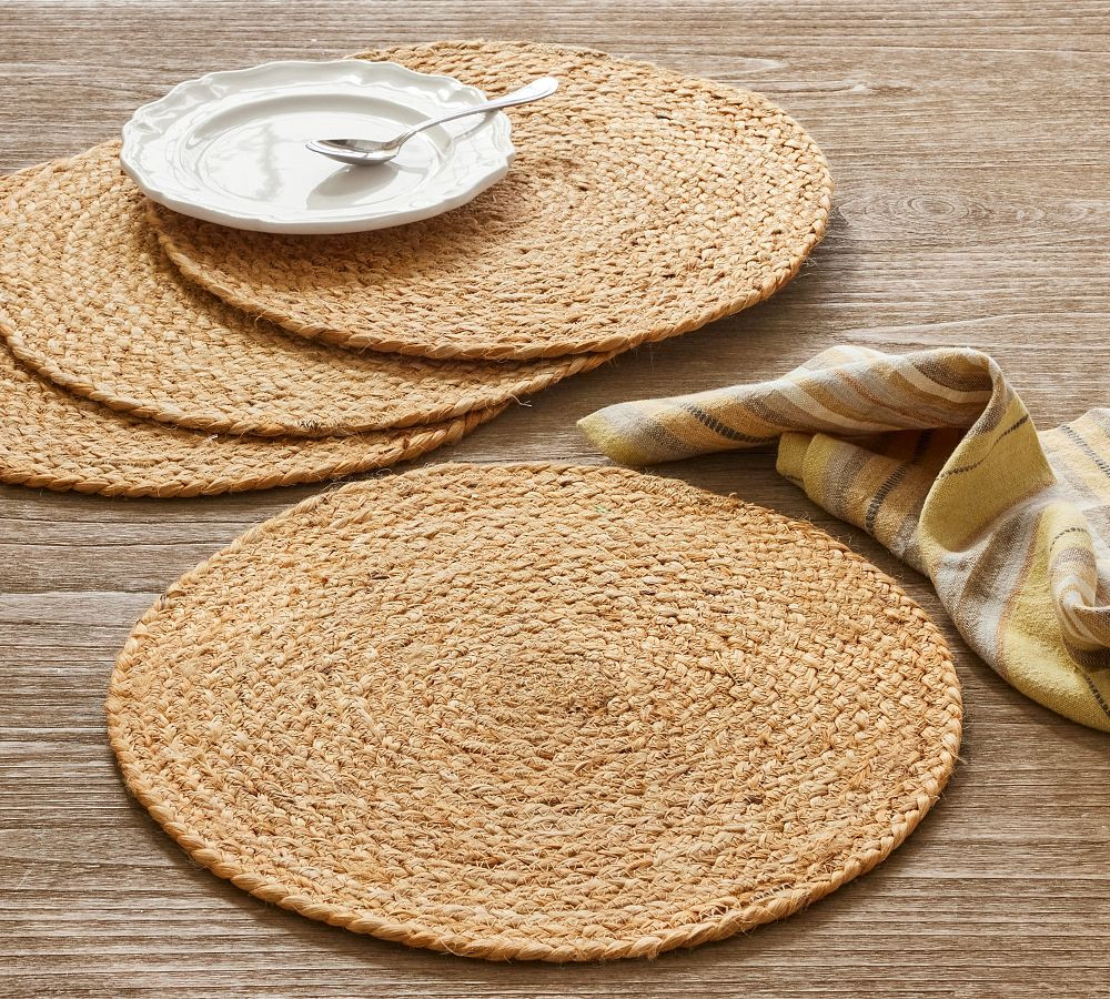 Colton Jute Round Placemats | Pottery Barn (US)