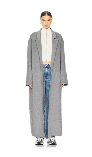 Bevza Double Long Coat in Grey. - size L | Revolve Clothing (Global)