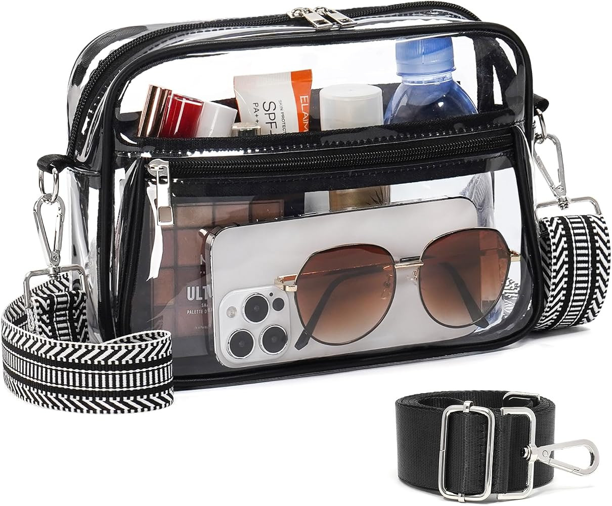 Clear Bag for Stadium Events, Clear Crossbody Bag Stadium Approved | Amazon (US)
