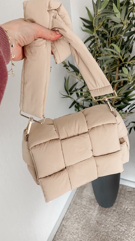 Amazon must have.  this charming puffer purse! 🌟 Its cozy design and neutral color make it a must-have accessory. 🤩15% off coupon! Perfect for adding a playful touch to any outfit #FashionFinds #PufferPurseStyle 

#LTKsalealert #LTKSeasonal #LTKbeauty