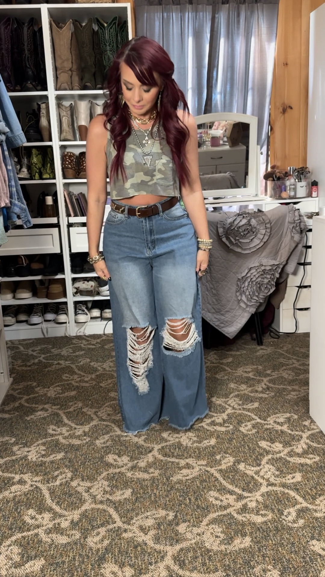 Why do the simplest outfits sometimes hit the hardest?
Tank - “So Favorite Tank” from Kohls in a size M (found in a v-neck solid, so linked it) 
Jeans - from Shein 
Belt - in a men’s 30 
Linking what I can. This was a “shop my closet” outfit, so here’s what I’d buy if I was trying to recreate this one.

#LTKgrwm #LTKootd #LTKPetite