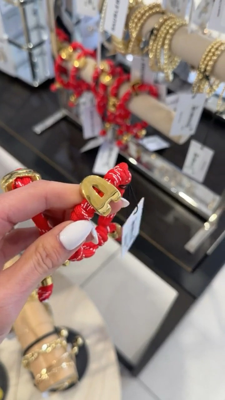 I found our initial bracelets 20% off @Baubblebar