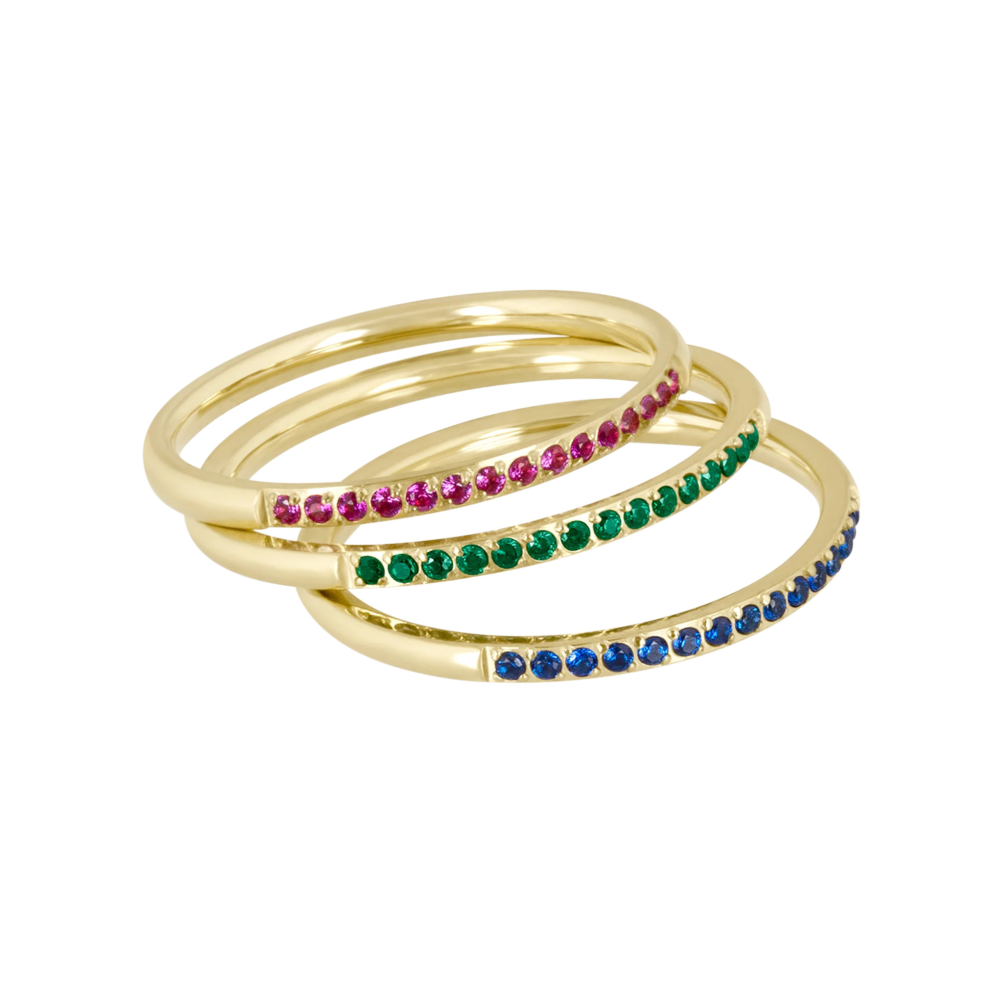 Rock Candy Ring Set of 3 | Electric Picks Jewelry