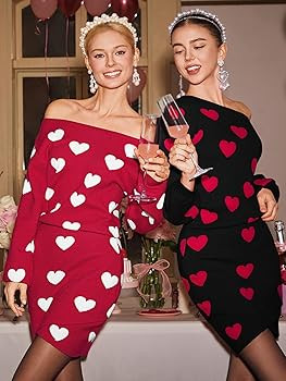 Wenrine Women's Off The Shoulder Sweater Dress 2025 Fall Winter Casual Long Sleeve Knit Slim Fit ... | Amazon (US)