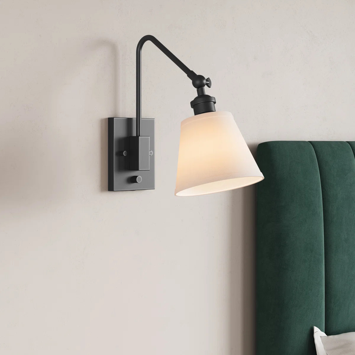 Shiena Steel Adjustable Swing Armed Sconce | Wayfair North America