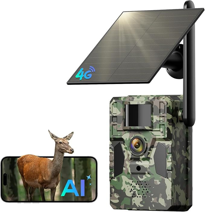 TKENPRO 4G LTE Cellular Trail Camera, Unlimited Data Plan AI Animal Detection with 2K Live Video ... | Amazon (US)