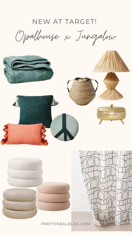 New at target! Justina Blakeney, opalhouse x jungalow, boho home, colorful decor, raffia lamp, green quilt, modern quilt, round ottoman, faux leather ottoman, pink ottoman, kid room

#LTKunder50 #LTKhome #LTKkids
