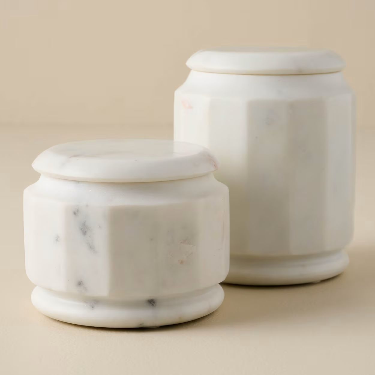 White Marble Canister | Magnolia