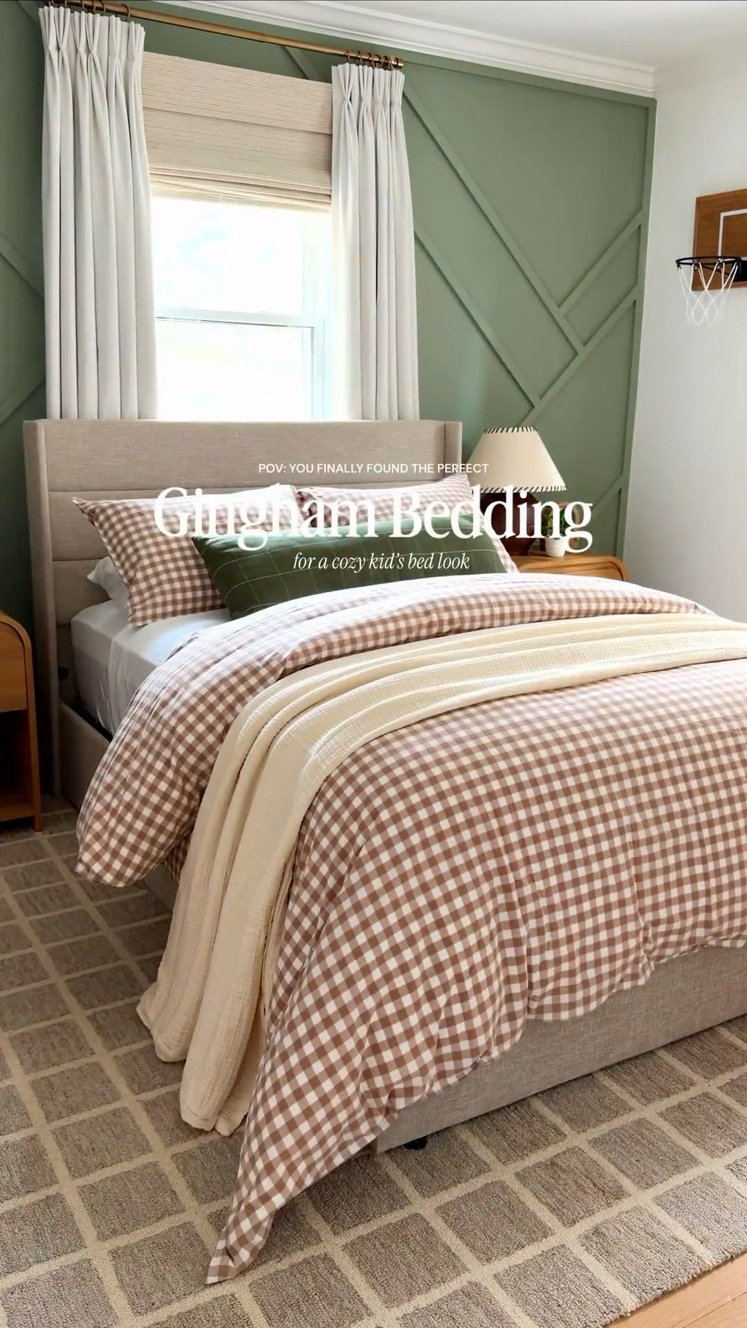 This gingham bedding completely transformed the feel of the room 🌿🤎✨

The soft pattern, airy texture, and warm neutral tones make the whole space feel calmer, cozier, and so much more pulled together while still keeping that relaxed, lived-in feel 😍

One of those simple bedroom updates that instantly makes everything feel more elevated ✨

#kidsbedroomstyle #ginghambedding #neutralhome #cozyhome #amazonbedding #modernorganic #bedroomdecor #amazonhomefinds

#LTKHome #LTKSaleAlert #LTKSeasonal
