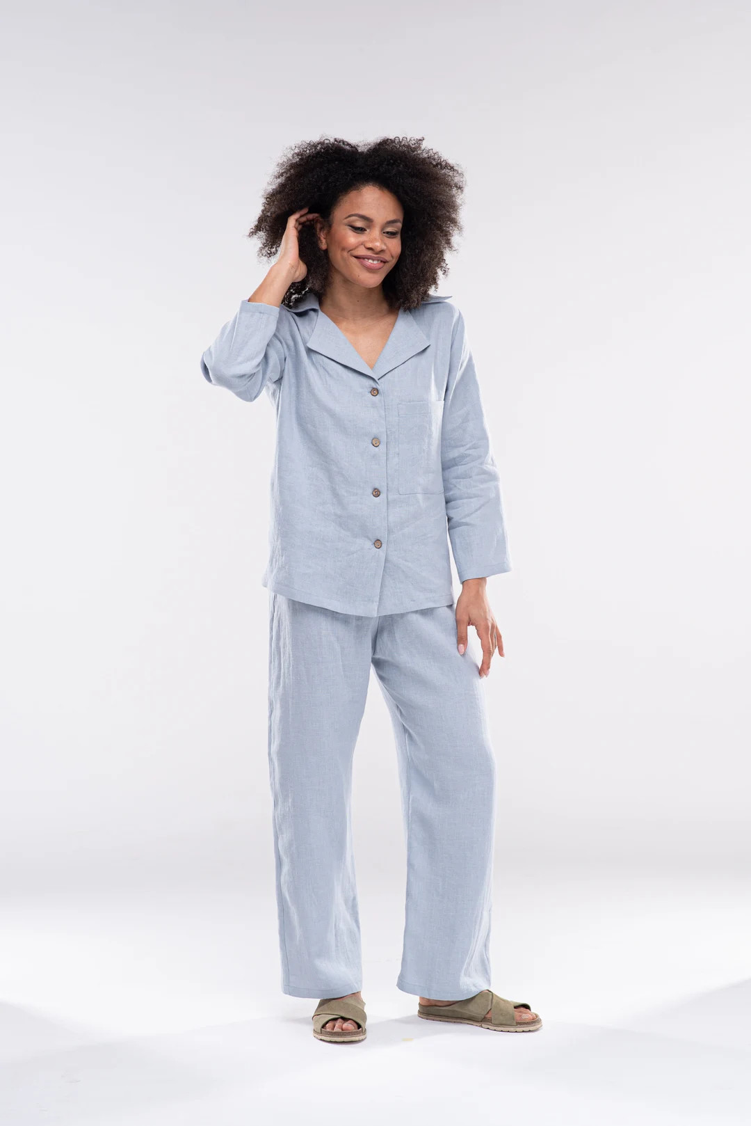 Pajama set, linen pajamas, pajama set women, linen sleepwear, linen pajamas set, linen homewear, ... | Etsy (US)