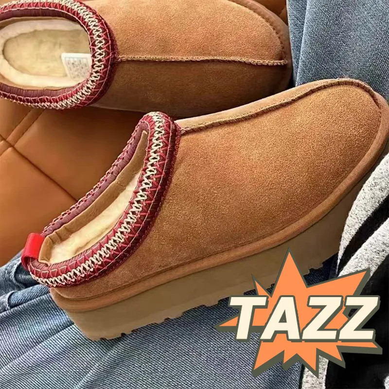 Designer Boots Womens Tasman Slippers Tazz Slides Australia Women Snow Boot Winter Slipper Sheeps... | DHGate