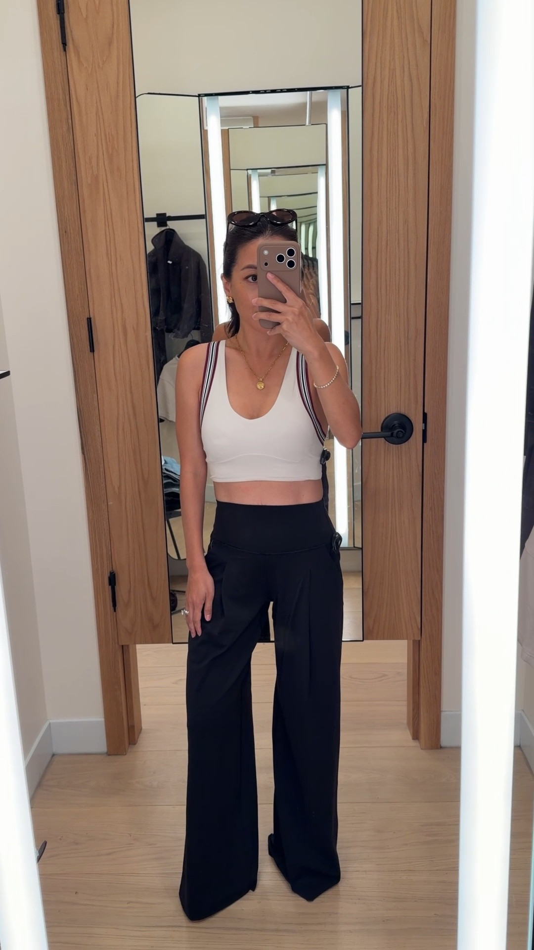 Size info below! 
• Align Palazzo Pant Short size 2 in 29” inseam, I got these hemmed 1” for free to wear with flats  (just take your purchase into a local store with this service)  
• trying on Groove Yoga Bra xxs 

@lululemon #lululemoncreator #ad

yoga, athleisure, travel style , petite friendly casual mom pants

#LTKPetite #LTKActive #LTKfitnessgoals