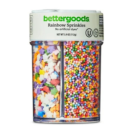 bettergoods 4-Cell Rainbow Multicolor Sprinkles, 3.9 oz | Walmart (US)