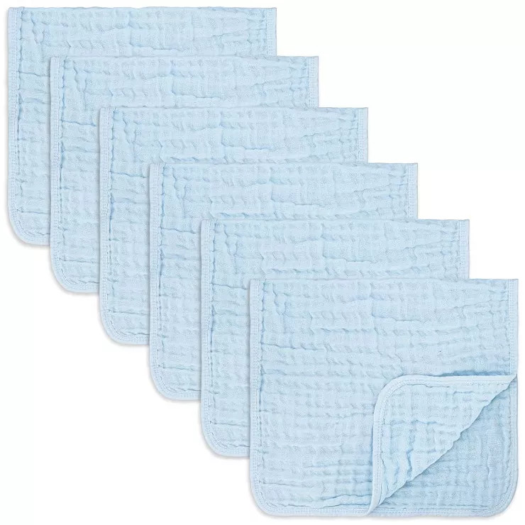 Muslin Burp Cloths Large 100% Cotton by Comfy Cubs | Target
