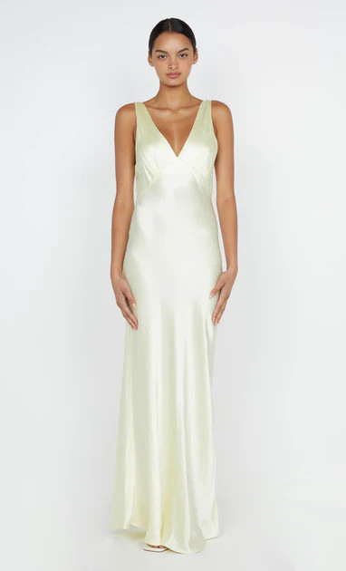 MOON DANCE VERONA DRESS - ICE YELLOW | Bec & Bridge (Global)