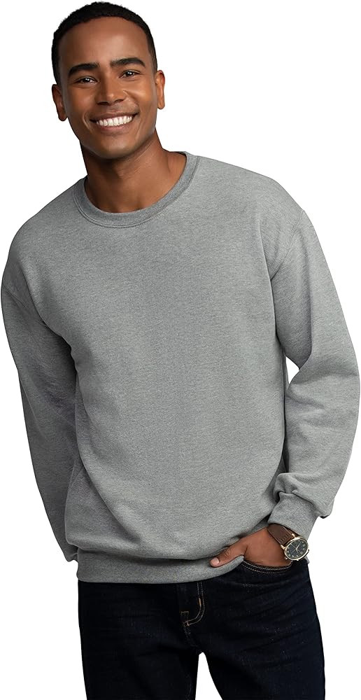 Fruit of the Loom Men's Eversoft Fleece Sweatshirts, Moisture Wicking & Breathable, Crewneck Swea... | Amazon (US)