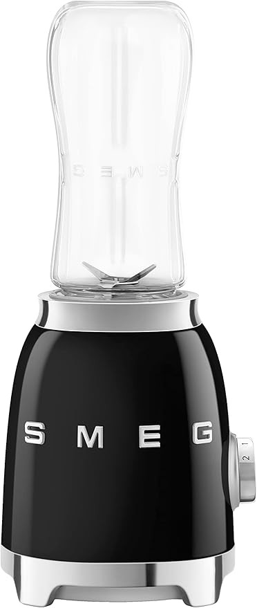 Smeg PBF01BLUK Retro 50’s Style Personal Blender, 2 x Bottles-to-Go, 2 Speed Settings, 600ml, 3... | Amazon (UK)