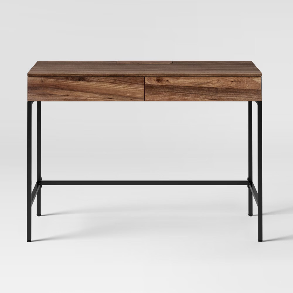 Loring Wood Writing Desk with Drawers Walnut - Project 62 | Target